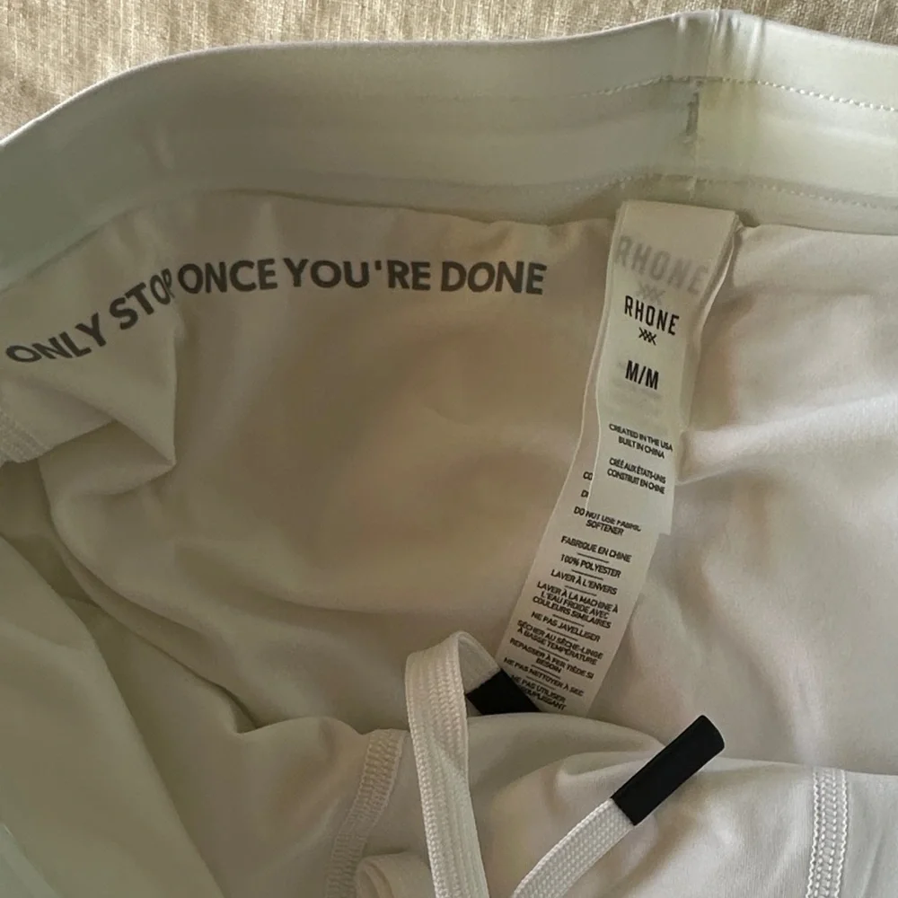 RHONE White Athletic Training Shorts - Picture 3 of 4